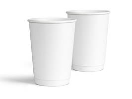 Стакан паперовий 2-х шаровий Double wall (Білий) 440 мл 20шт/уп АП