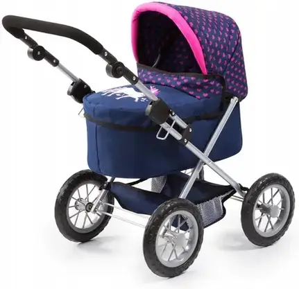 Іграшка Bayer Wózek Głęboki Trendy Granatowo Pink 13054, фото 3