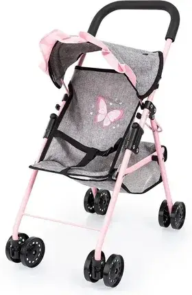 Іграшка Bayer Design Wózek Sportowy Buggy Set Pink/Gray, фото 1