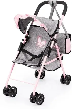 Іграшка Bayer Design Wózek Sportowy Buggy Set Pink/Gray, фото 3