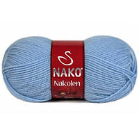 Nako NAKOLEN (Наколен) № 3780 блакитний (Вовняна пряжа з акрилом, нитки для в'язання)