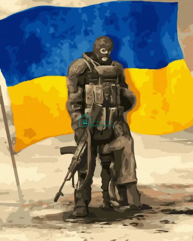 Картина за номерами захисників України 40*50 НікіТошка ATG00111