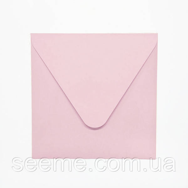 Конверт 140x140 мм, колір Blush (ніжно-рожевий), КОМПЛЕКТ 10 шт.