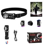 Налобний ліхтарик Police PL-248 акумуляторний з магнітом Type-C Black (7_01511), фото 2