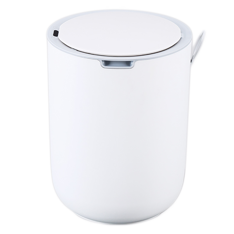 Сенсорне настільне Waterproof відро JAH 8 л (кругле, колір білий), фото 1