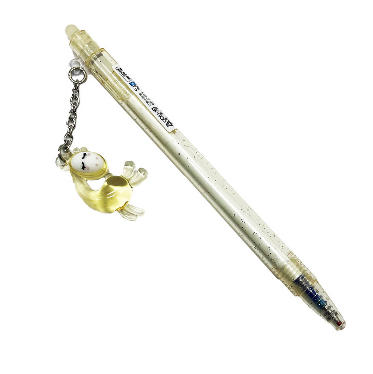 Ручка "Пише-Стирає" 35015 з підвіскою, синя Жовтий, фото 1