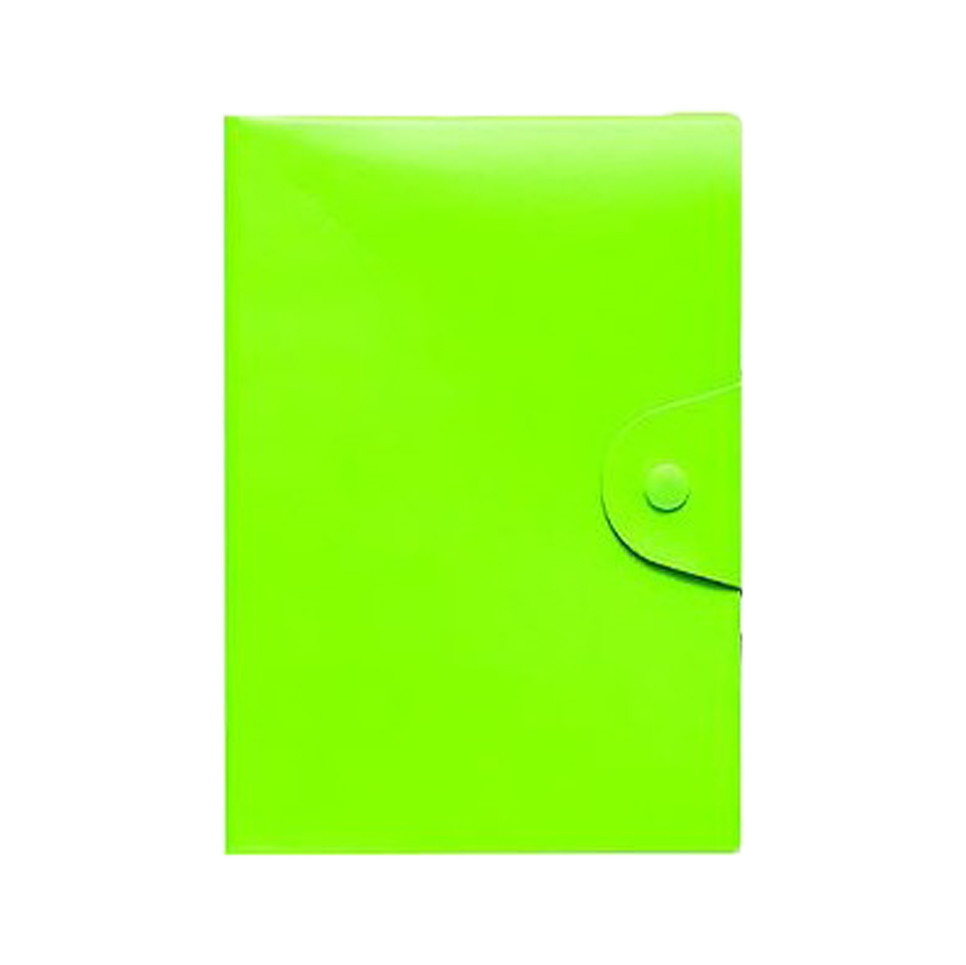 Блокнот А6 на кнопці 5901-3Х клітинка 80 аркушів 11х16 см Зелений, фото 1