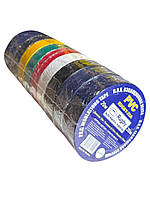 Ізострічка PVC ПВХ 20м асорті ізоляційна стрічка