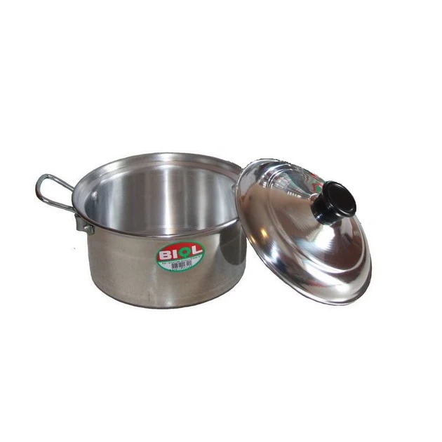 Каструля алюмінієва BIOL 10 літрів 32 см з кришкою A32, фото 1