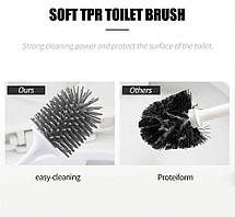 Ecoco туалетна щітка йоржик Set TPR Soft Liled Cleaner Cleaner Intool для ванної кімнати, Amazon, Німеччина, фото 5