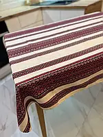 Скатерть вышитая с Украинским орнаментом льняная домотканная Большой размер 150х220 см. на раскладной стол