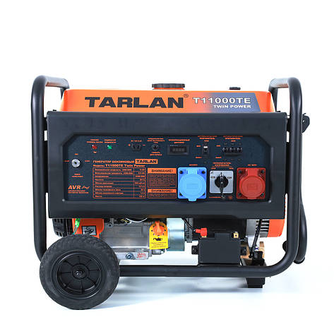 Бензиновий генератор Tarlan T11000TE 8,0/8,8 кВт 220/380 В з електрозапуском, фото 1