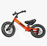 Велобіг Corso Navi NV на 12 дюймів надувні колеса та підніжка, помаранчевий 12938, фото 3