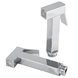 Лійка для біде ручна Ango В-87 квадрат 2 режими хром латунь Brass 62