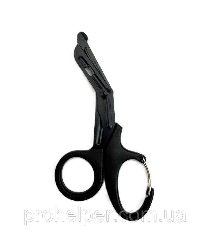 Атравматичні медичні ножиці 19 см із карабіном, фото 1