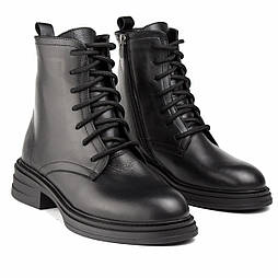 Черевики шкіряні демісезонні на підборах COSMO Shoes Kate Pira BS Жіноче взуття великих розмірів 41 42 43 44