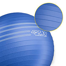 М'яч для фітнесу (фітбол) 4FIZJO 65 см Anti-Burst 4FJ0030 Blue Poland, фото 5