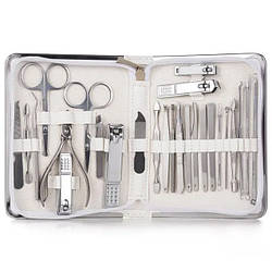 Манікюрно-педикюрний набір RESTEQ із інструментами для догляду за обличчям 26 предметів