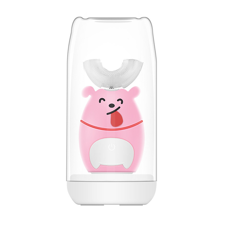 Дитяча електрична зубна щітка (Рожева собачка)