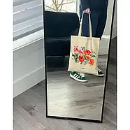 Екошопер BookOpt BK4002 Петриківський розпис Червоні квіти бежевий, фото 2