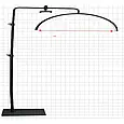 Лампа відеосвітло LED HD-M6X 36W color Black, фото 3