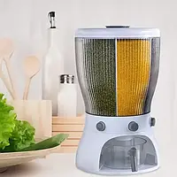 Органайзер для зберігання круп, диспенсер на 10 кг, кухонний органайзер для сипких продуктів із дозатором