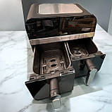 Аерофритюрниця Rainberg Потужна фритюрниця 4200 Вт Аерогриль для приготування без олії Сенсорна фритюрниця, фото 2