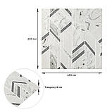 Панель стінова 3D 700х700х4мм абстракція сіра (D) SW-00001990, фото 5