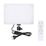 Прямокутна світлодіодна лампа 23х16см PL260 з пультом для блогера візажист LED прожектор для зйомок, фото 7