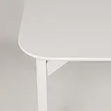 Стіл кухонний обідній Floki 140 х 80 дуб Білий, фото 8