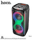 Акустика-караоке HOCO Precious RGB Light BT speaker DS54 |BT5.0, TWS, TF/USB/AUX, 25Wx2, 3H, 1mic, remorte| чорна, фото 3