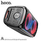 Акустика-караоке HOCO Precious RGB Light BT speaker DS54 |BT5.0, TWS, TF/USB/AUX, 25Wx2, 3H, 1mic, remorte| чорна, фото 7