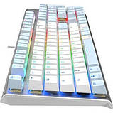 Клавіатура A4Tech FS100 RGB підсвічування, FS Switch USB Icy Blue, Grey/White, фото 6