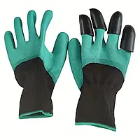Садові рукавички з кігтями для копання та посадки