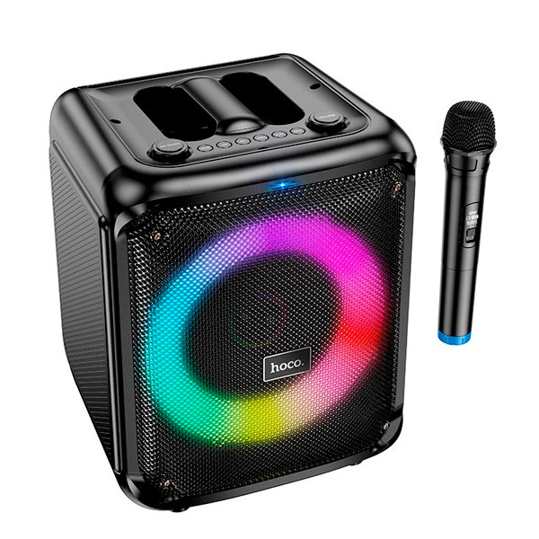 Акустика-караоке HOCO Frequency portable BT speaker DS59 |BT5.0, TF/USB/AUX, 40W, 4H, 1mic| чорний