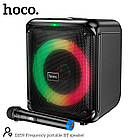 Акустика-караоке HOCO Frequency portable BT speaker DS59 |BT5.0, TF/USB/AUX, 40W, 4H, 1mic| чорний, фото 7