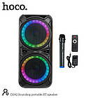Акустика-караоке Hoco Sounding BT speaker DS42 |BT5.0, TWS, AUX/USB/TF/FM, 30W| чорна, фото 6