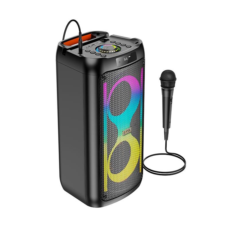Акустика-караоке HOCO Danny outdoor BT speaker HA6 |BT5.3/USB/AUX/TF/FM, 15W*2, TWS, 5h| чорна