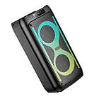 Акустика-караоке HOCO Danny outdoor BT speaker HA6 |BT5.3/USB/AUX/TF/FM, 15W*2, TWS, 5h| чорна, фото 4