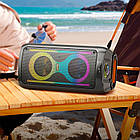 Акустика-караоке HOCO Danny outdoor BT speaker HA6 |BT5.3/USB/AUX/TF/FM, 15W*2, TWS, 5h| чорна, фото 9