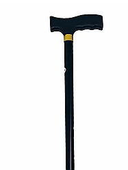 Тростина палиця опорна телескопічна регульована для прогулянок колір чорний