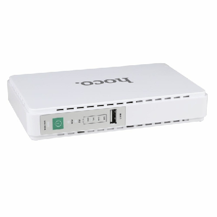 Джерело безперебійного живлення ДБЖ для WiFi роутера модему 12-9-5В POE Mini Ups 8800 mah Білий DB25, фото 1