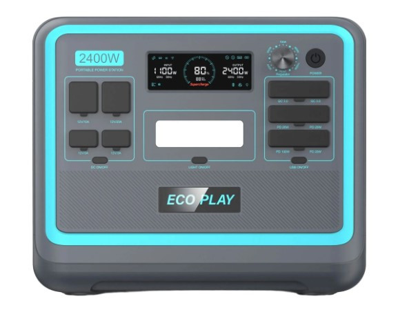Портативна зарядна станція EcoPlay P2400