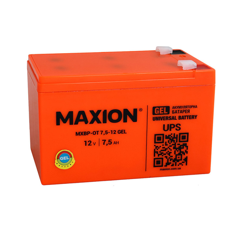 Акумулятор мото 12V 7,5Ah (GEL) MAXION