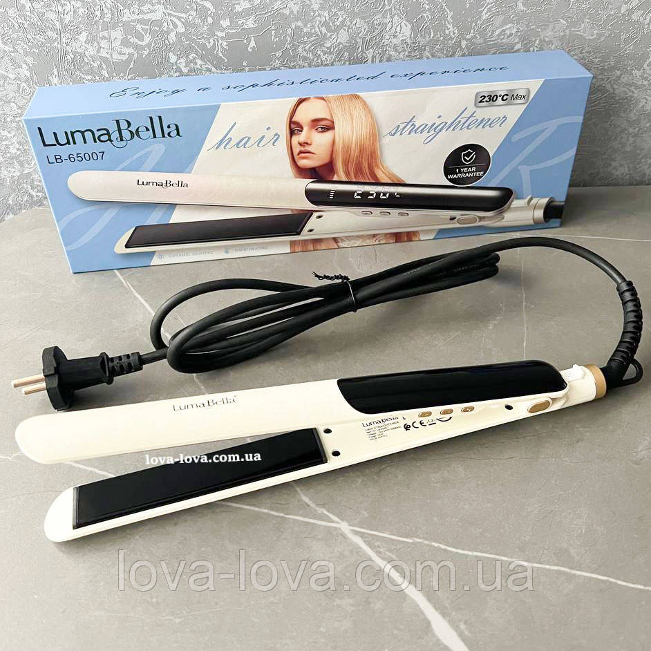 Праска для випрямлення волосся з дисплеєм Luma Bella LB-65007 потужністю 55 Вт