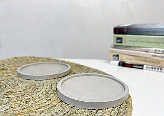 Бетонна Підставка XS.Таця з бетону. Овальний піднос