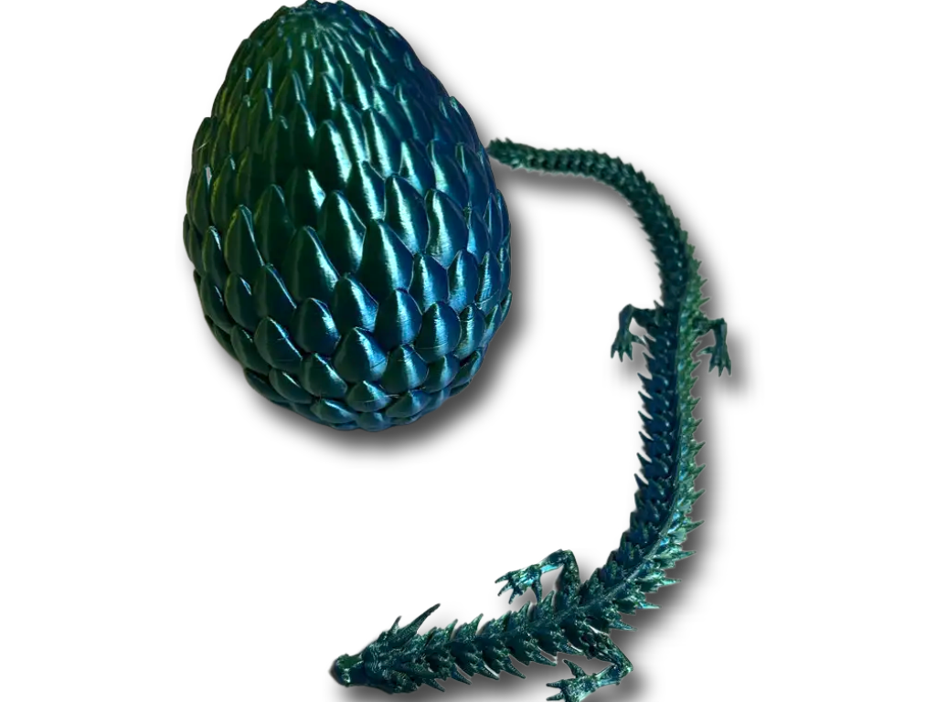 Яйце дракона з рухомим драконом всередені (33 см.)