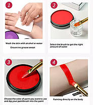 Аквагрим VERONNI Paint Palette білий 30 г, фото 4