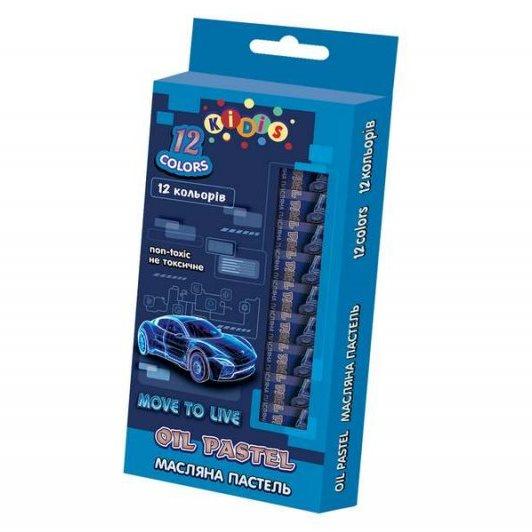 Пастель масляна 12 кольорів KIDIS "Move to Live" 9159 KNZ
