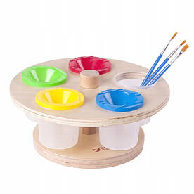 ДЕРЕВ'ЯНА ПІДСТАВКА ДЛЯ ФАРБ ОРГАНІЗАТОР ДЛЯ ФАРБ CLASSIC WORLD EDU